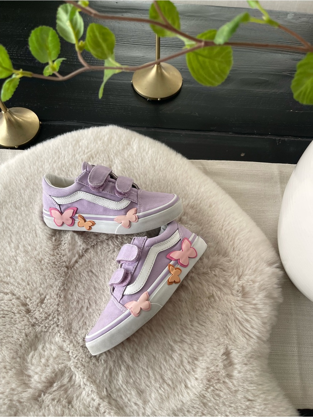 Vans butterfly shoes sz 12 kids - Picture 3 of 6